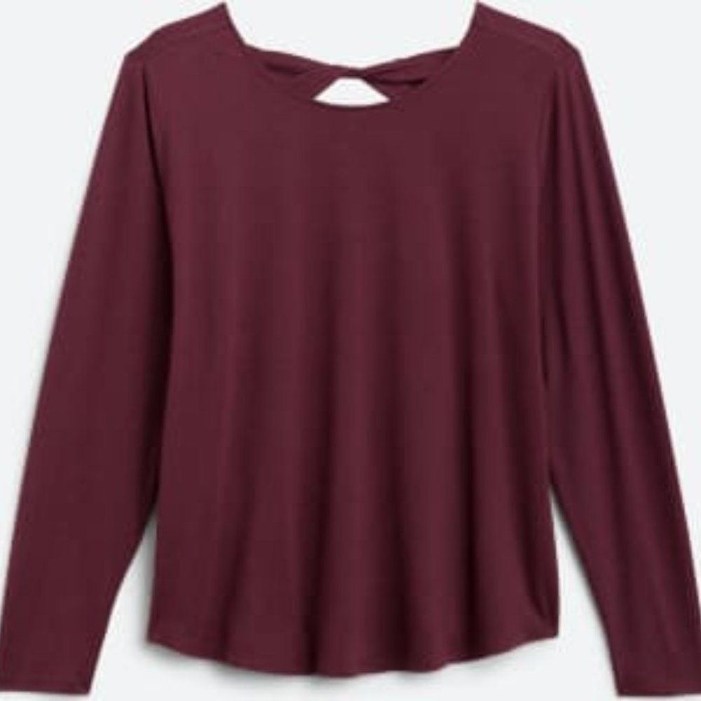 MARKET & SPRUCE ACTIVE Karla Twist Cut-Out Back Performance Top